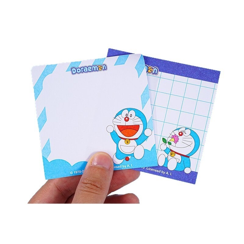 Memo Pad Sticky - 4 blocs-notes adhésifs Doraemon, fournitures scolaires