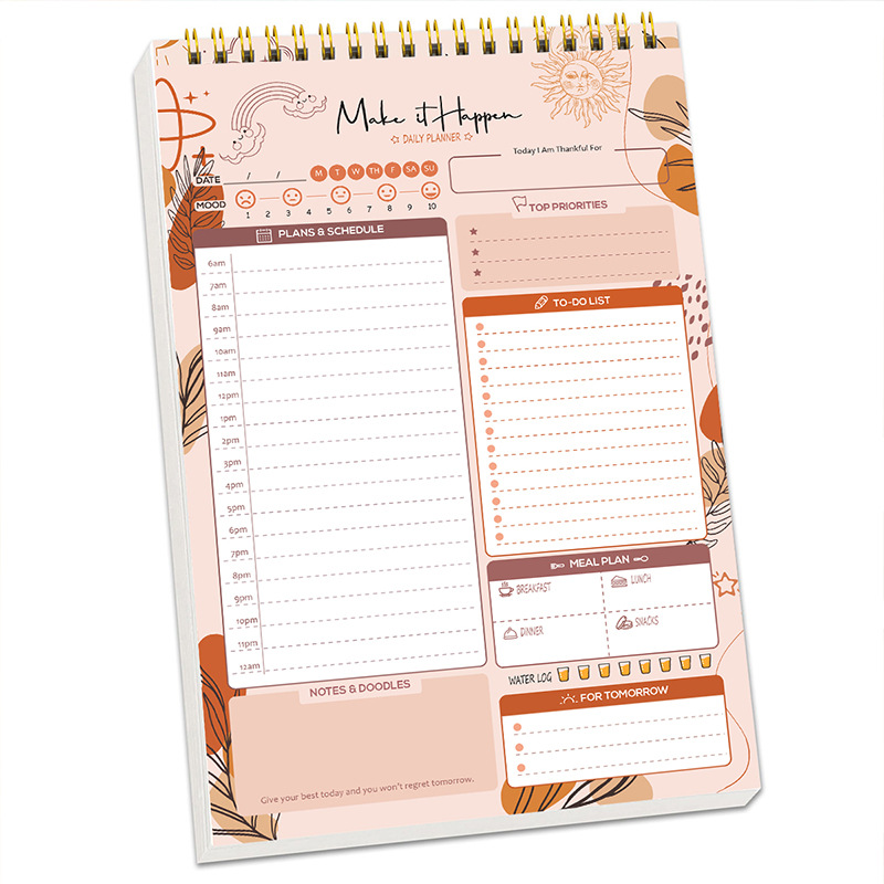 Office Stationery Supply List - Agenda en spirale A5, carnet de