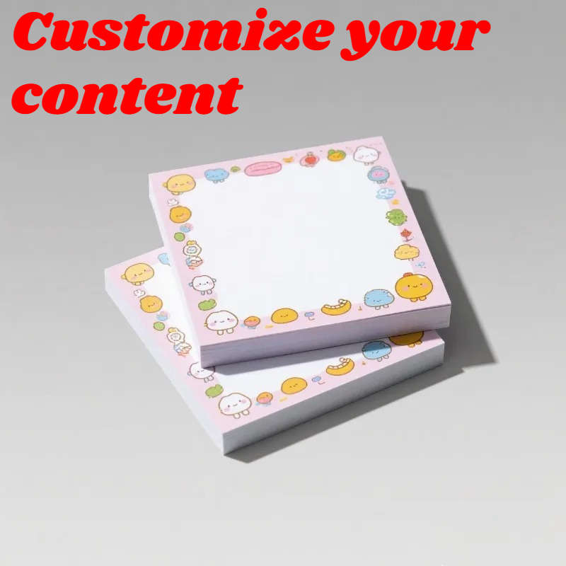 Memo Pad Sticky - 20 pièces de blocs-notes adhésifs personnalisés