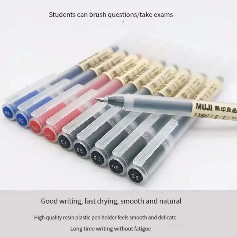 Muji Stationery Gel Pen - Lot de 6/8 stylos gel MUJI