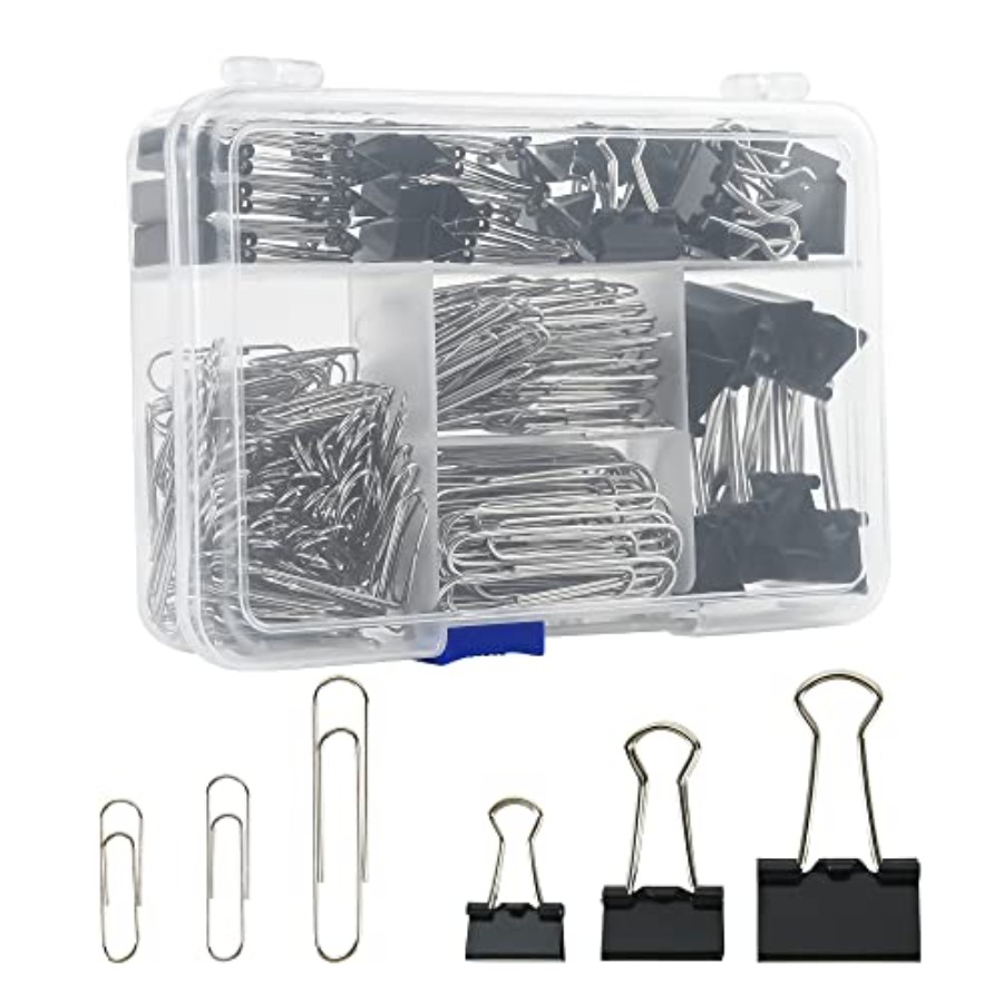 Binder Clip Assorted - Lot de 340 pinces à documents