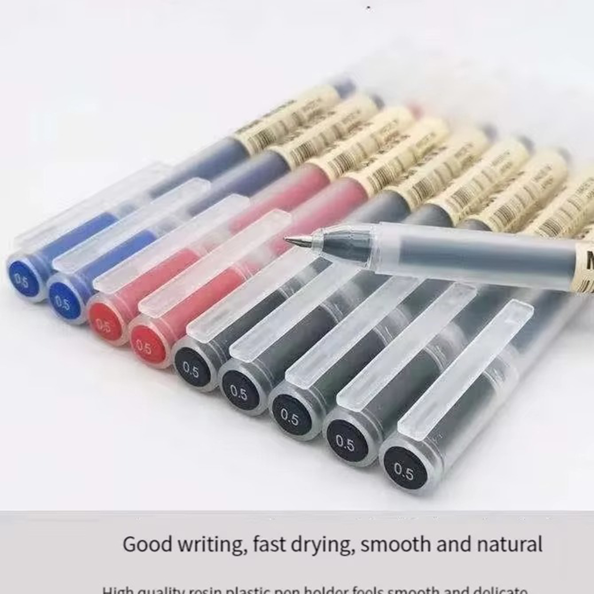 Muji Stationery Gel Pen - 3-6 pièces stylo Gel Kawaii noir/rouge/bleu