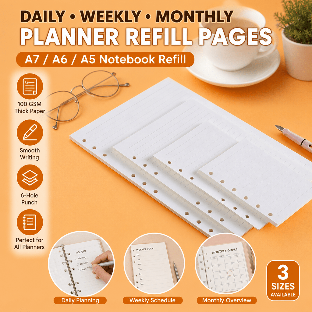 Notebook Dotted A5 - Pages de rechange pour agenda A5