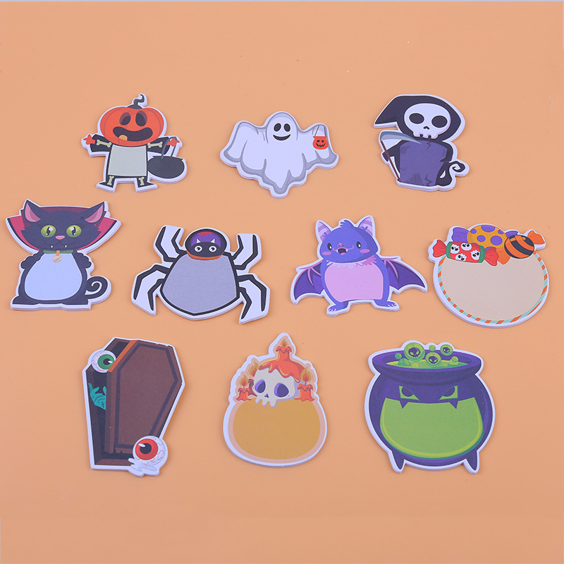 Memo Pad Sticky - 200Pages Halloween thème bloc-Notes ensemble Notes