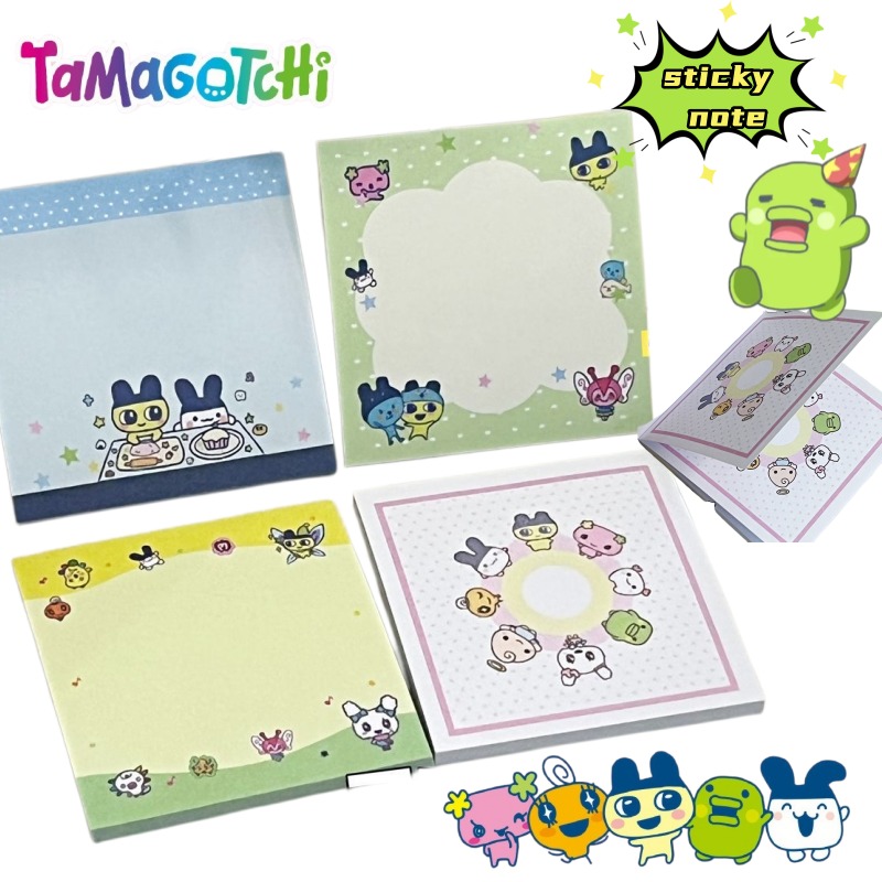 Memo Pad Sticky - 4 blocs-notes Tamagotchi Mametchi Memetchi à