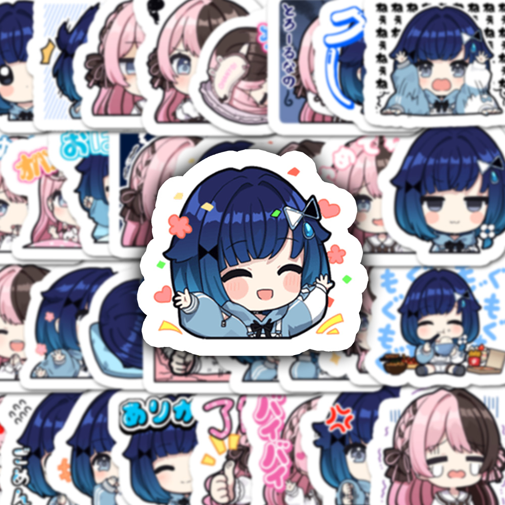 Memo Pad Sticky - Autocollants Tsumugi Kokage et Tachibana Hinano,