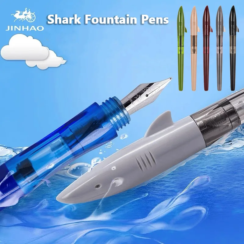 Stationery Supply Business - Jinhao-Stylos à plume requin mignon, plume