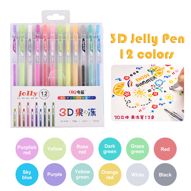 Stylo à ongles 3D à effet gelé - Gel Ink Pen Set avis et prix
