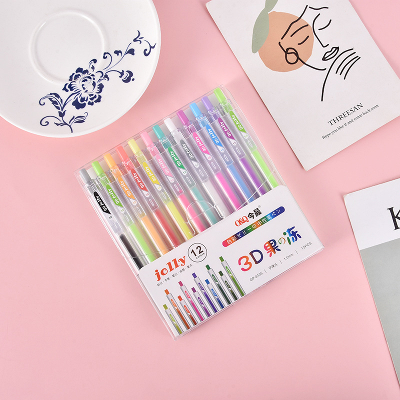 Stylo à ongles 3D à effet gelé - Gel Ink Pen Set avis et prix