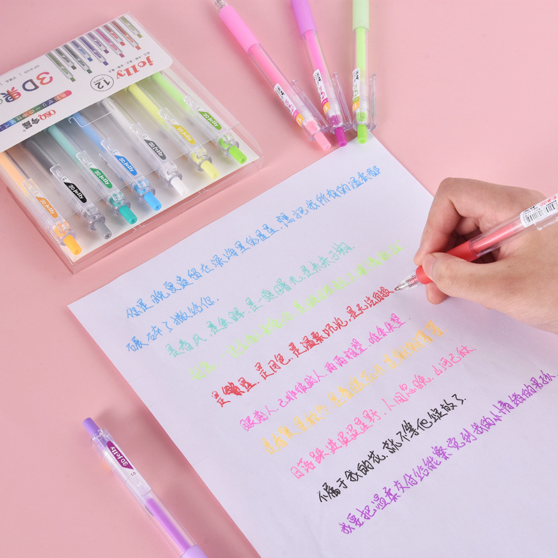 Stylo à ongles 3D à effet gelé - Gel Ink Pen Set avis et prix
