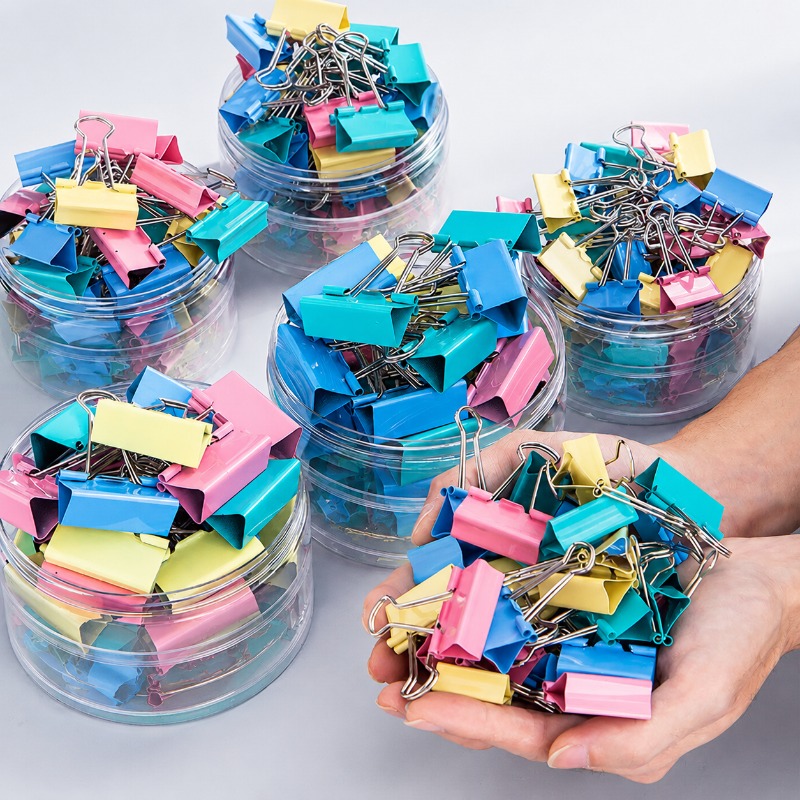 Clips de reliure en métal long - Binder Clip Assorted avis et prix