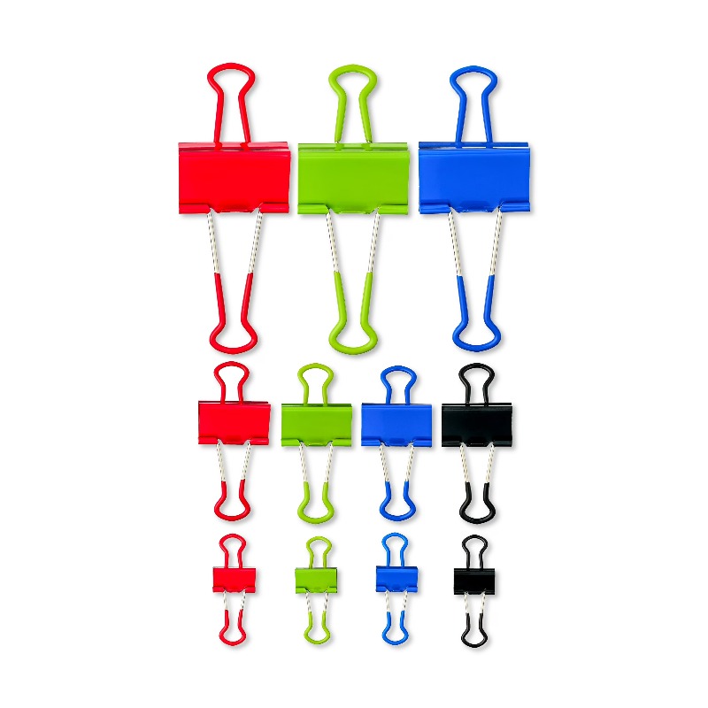 Clips de reliure à pince, coul - Binder Clip Assorted avis et prix
