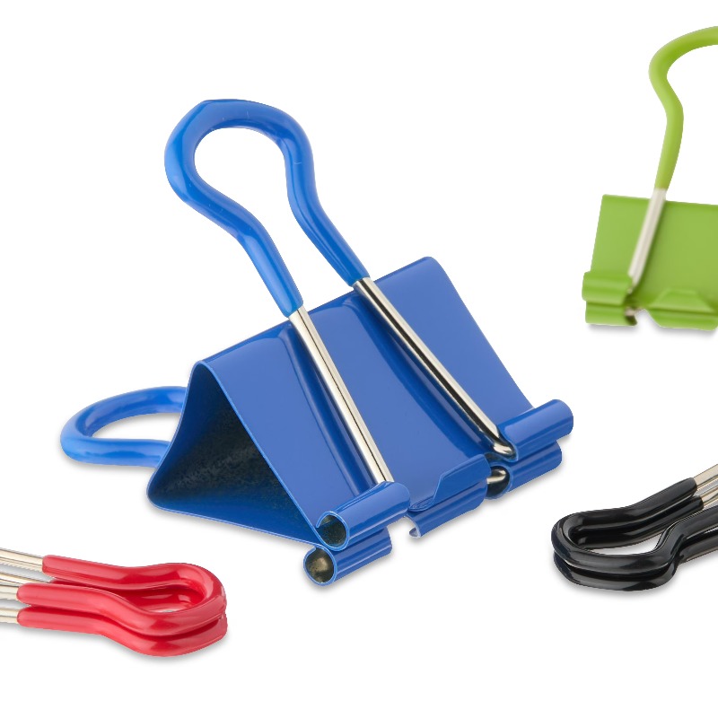 Clips de reliure à pince, coul - Binder Clip Assorted avis et prix