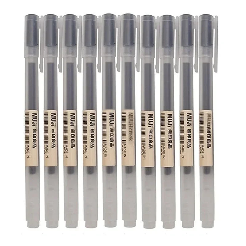 Lot de 6/8 stylos gel MUJI noi - Muji Stationery Gel Pen avis et prix