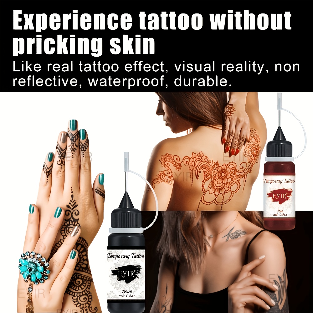 Kit de tatouage temporaire au  - Gel Ink Pen Set avis et prix