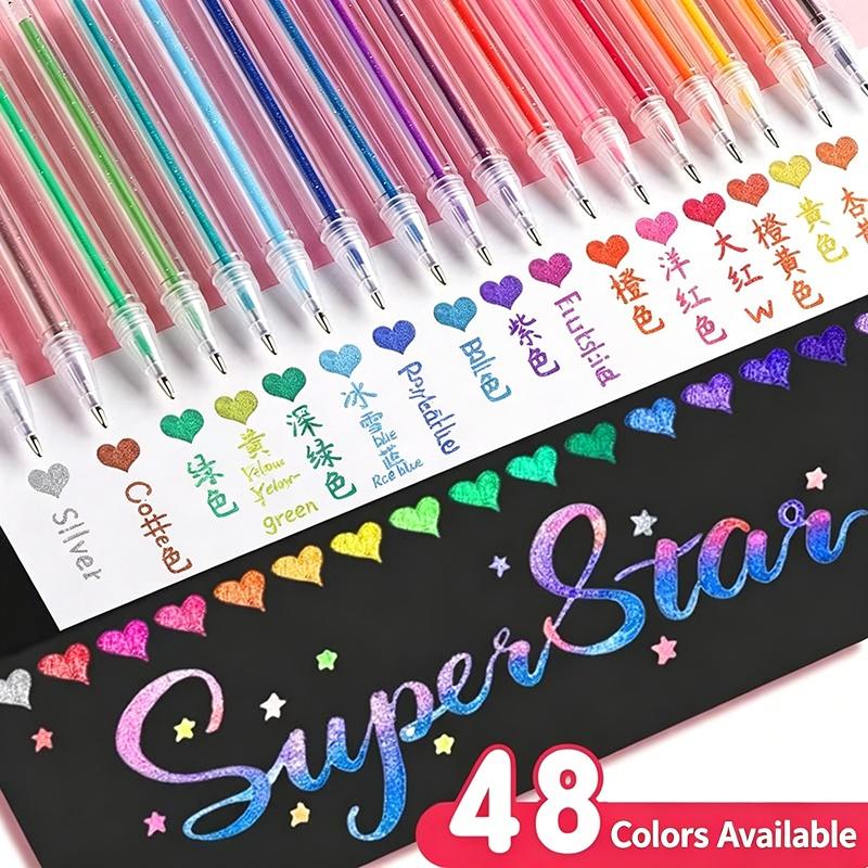 Ensemble de stylos gel à paill - Gel Ink Pen Set avis et prix