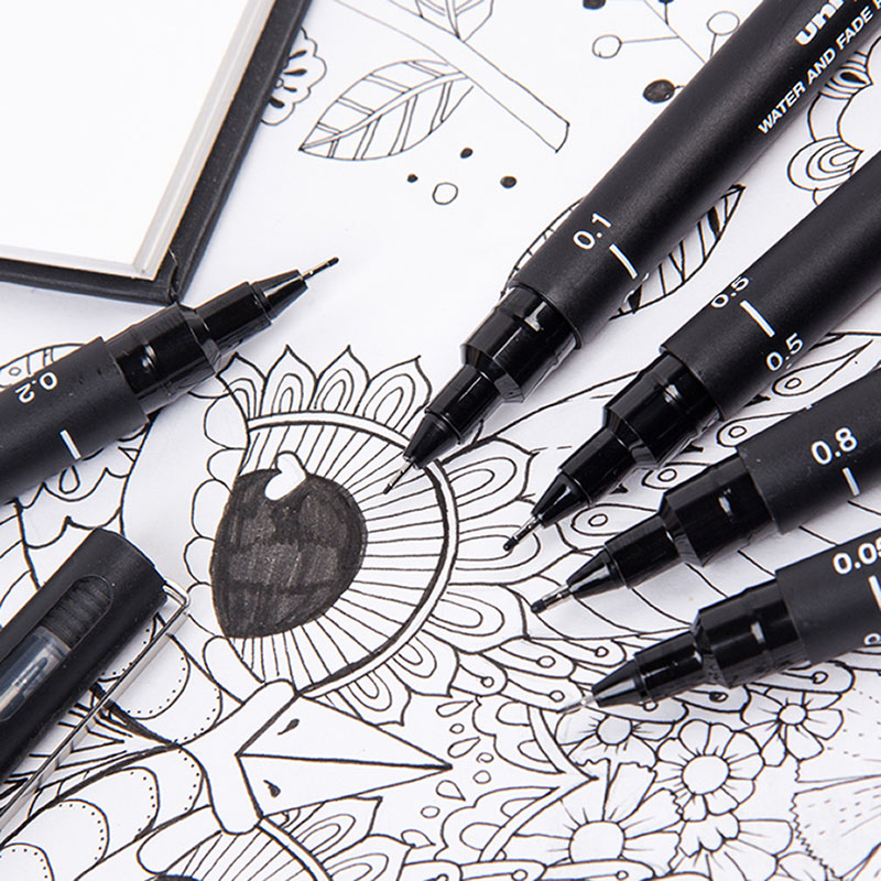 Uni illac Gel Pen Pigment Line - Gel Ink Pen Set avis et prix