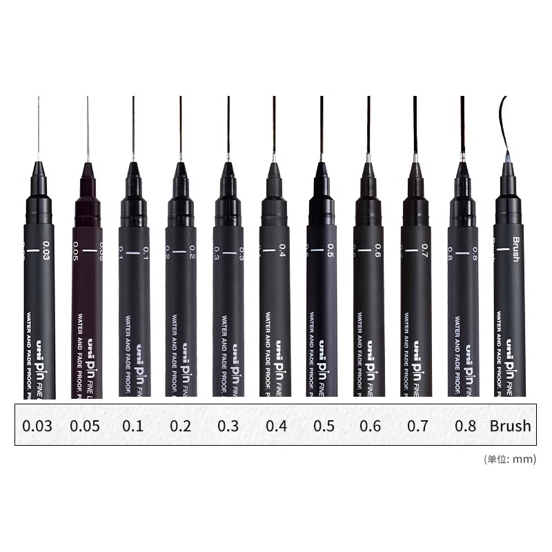 Uni illac Gel Pen Pigment Line - Gel Ink Pen Set avis et prix