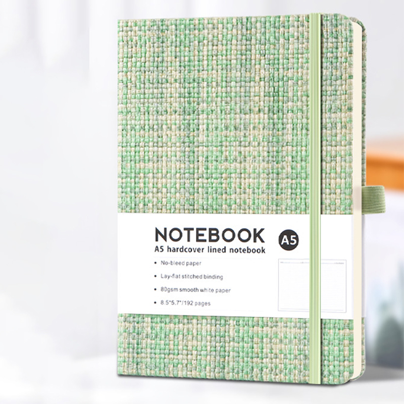 Carnet A5 en imitation lin, co - Notebook Dotted A5 avis et prix