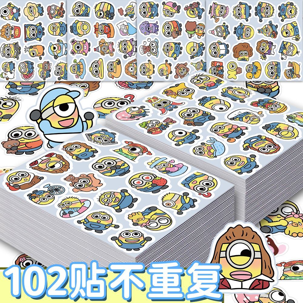 Autocollants Minions, dessin a - Memo Pad Sticky avis et prix