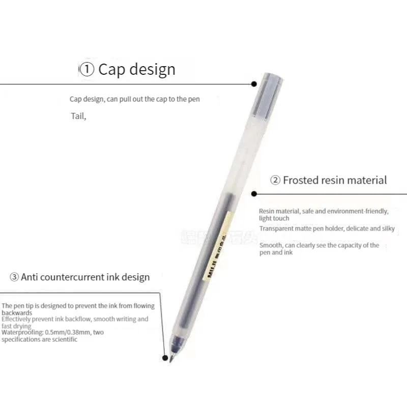 6/8 pièces/ensemble Kawaii MUJ - Muji Stationery Gel Pen avis et prix