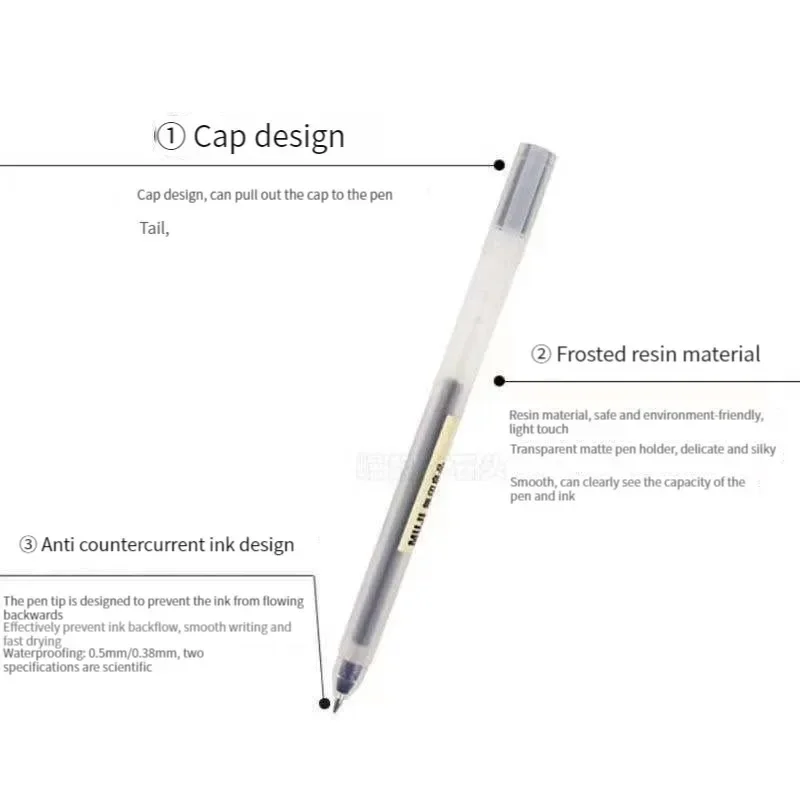 6/8 pièces/ensemble MUJIS styl - Gel Ink Pen Set avis et prix