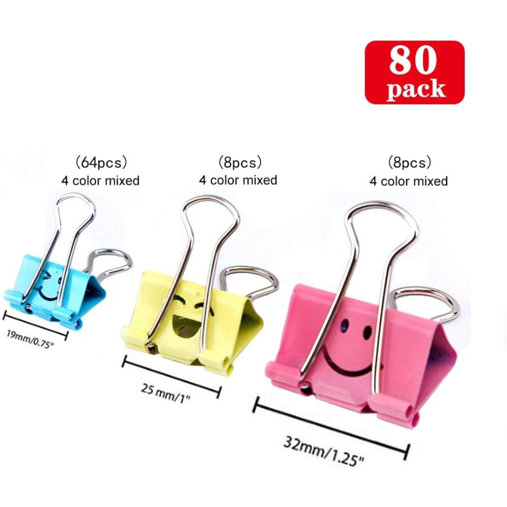 80 pinces à papier assorties,  - Binder Clip Assorted avis et prix