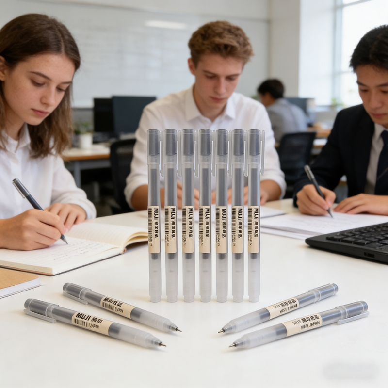 Stylos gel de style MUJI, noir - Muji Stationery Gel Pen avis et prix