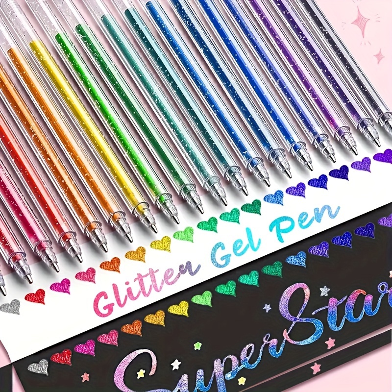 Ensemble de stylos gel à paill - Gel Ink Pen Set avis et prix