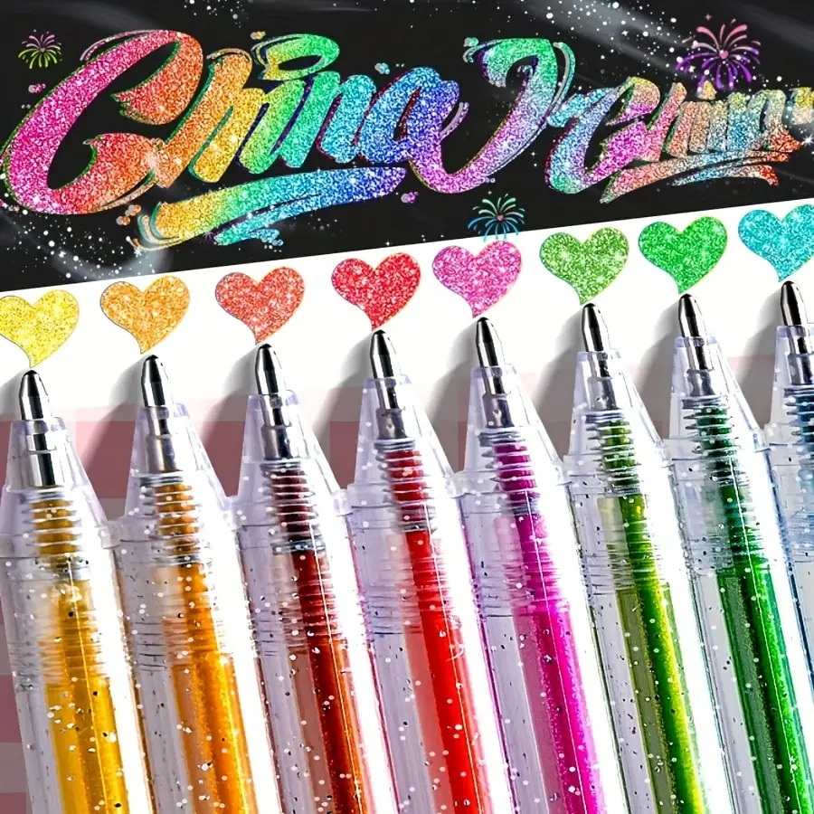 Ensemble de stylos gel à paill - Gel Ink Pen Set avis et prix